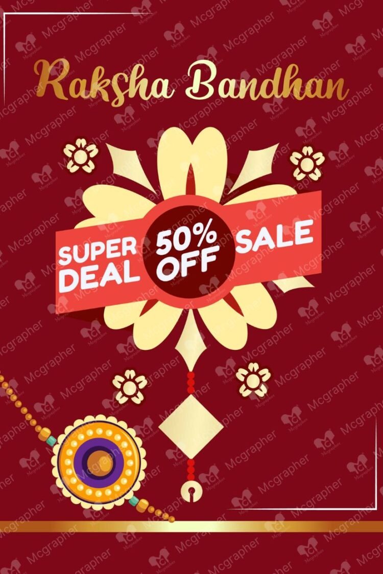 Raksha Bandhan rakhi Sale Illustration