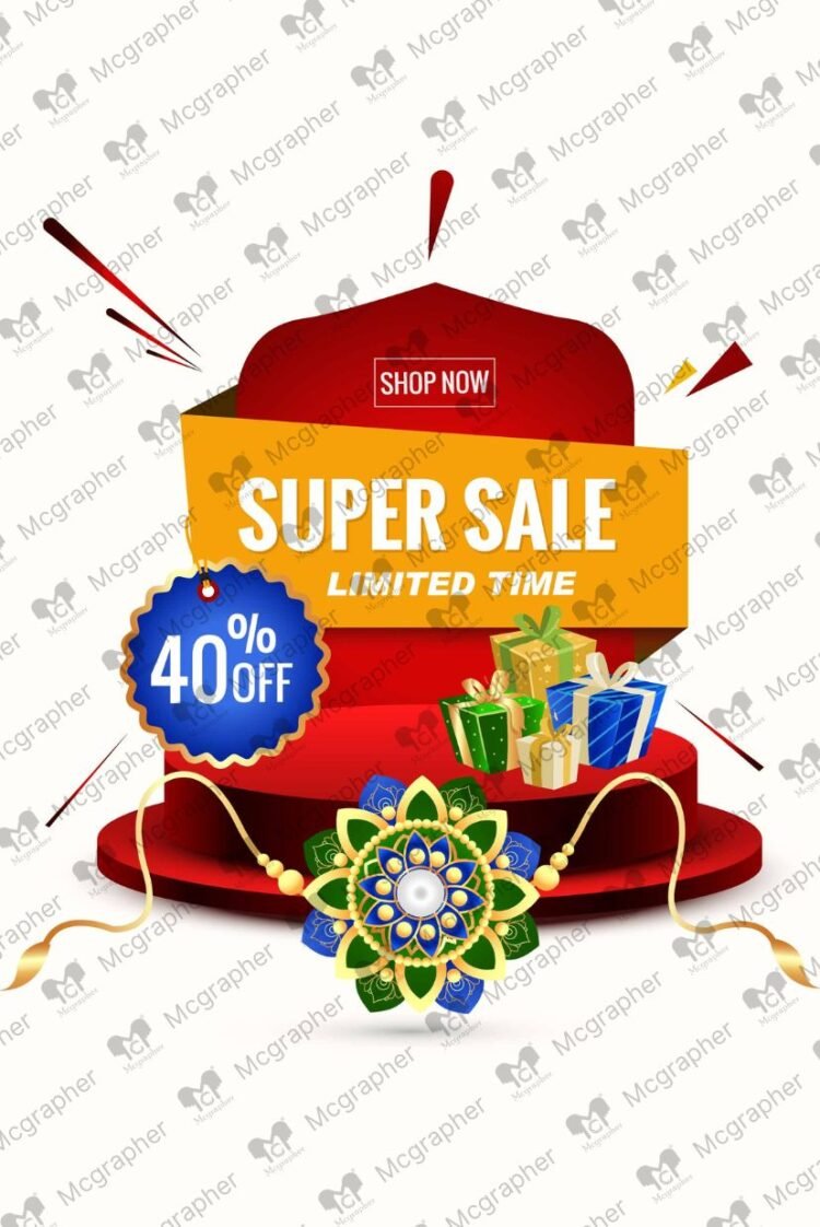 Raksha Bandhan super sale Illustration
