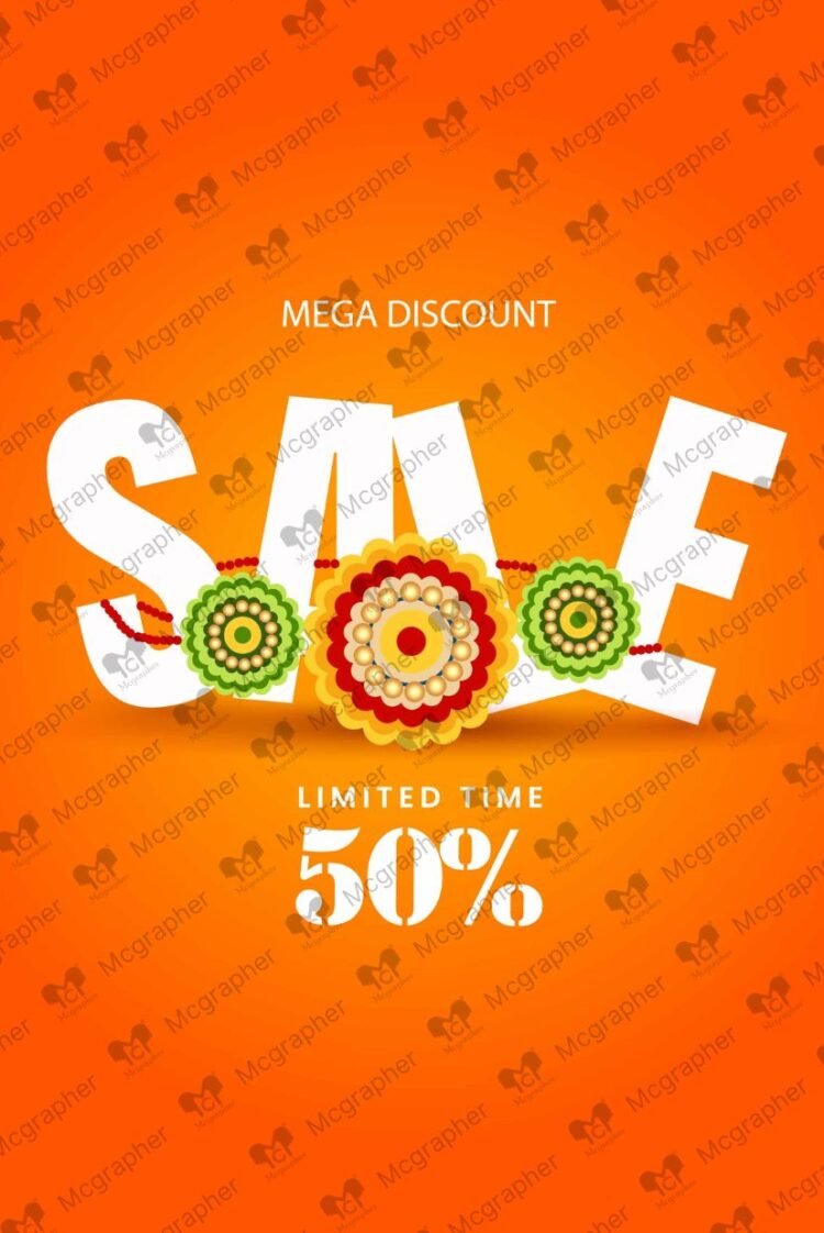 Raksha Bandhan sale discount Illustration