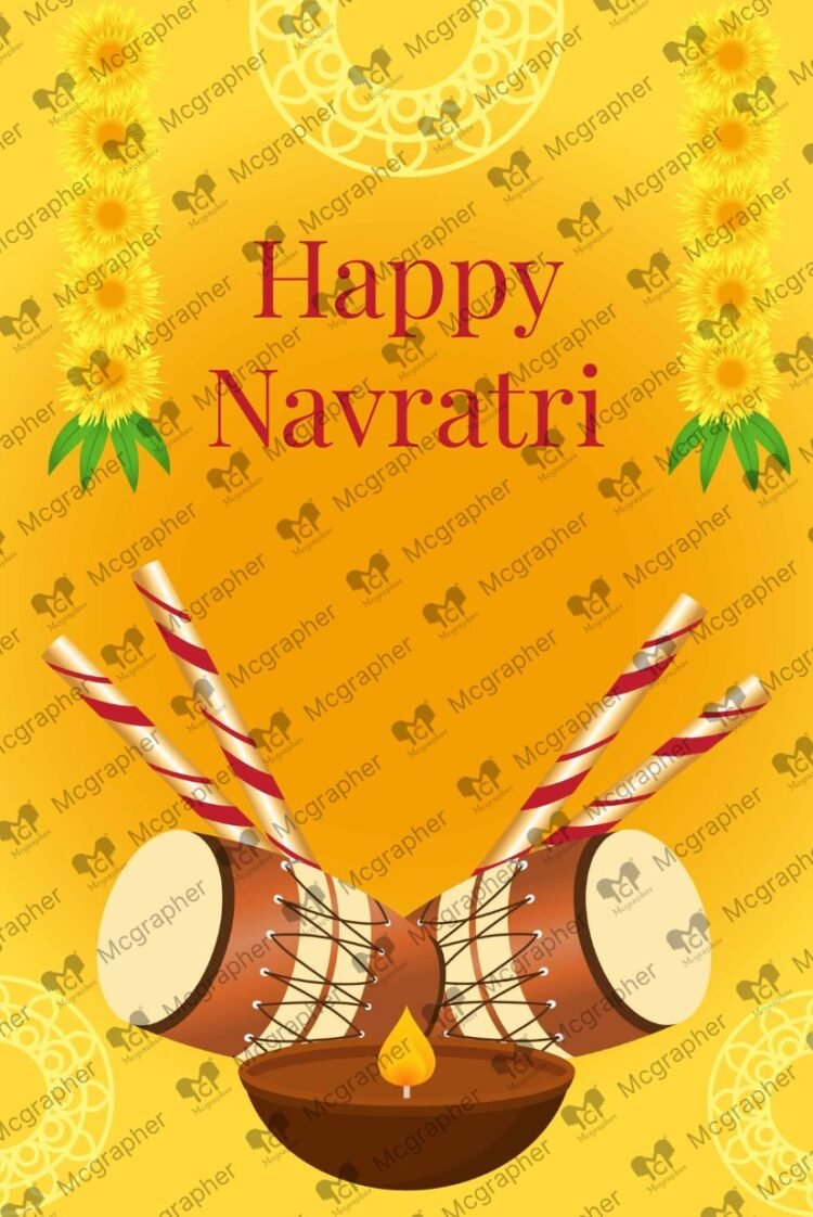 Navratri festival dance Vector Illustration