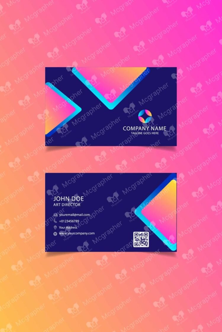 Textile mock up Business Cards