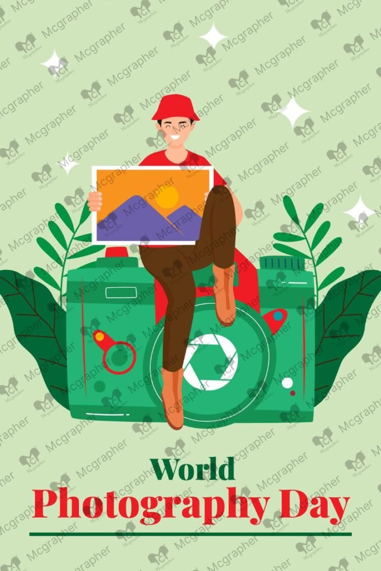 Photography Day vector Illustration