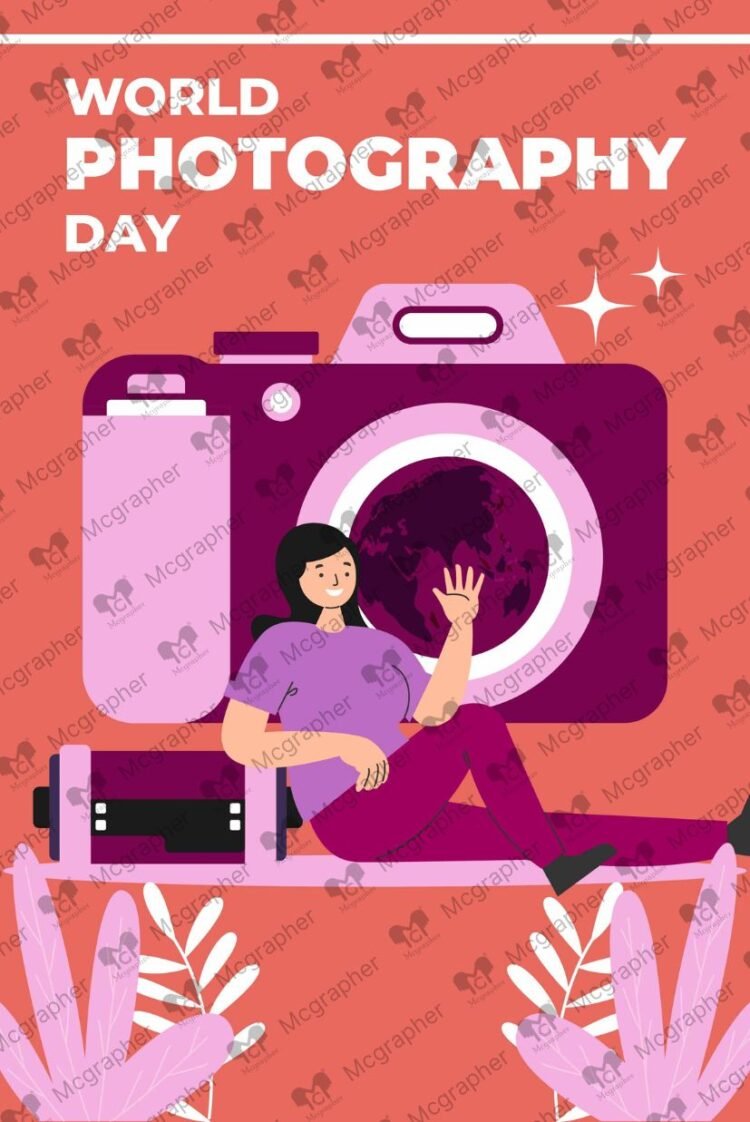 Photography Day passion vector Illustration