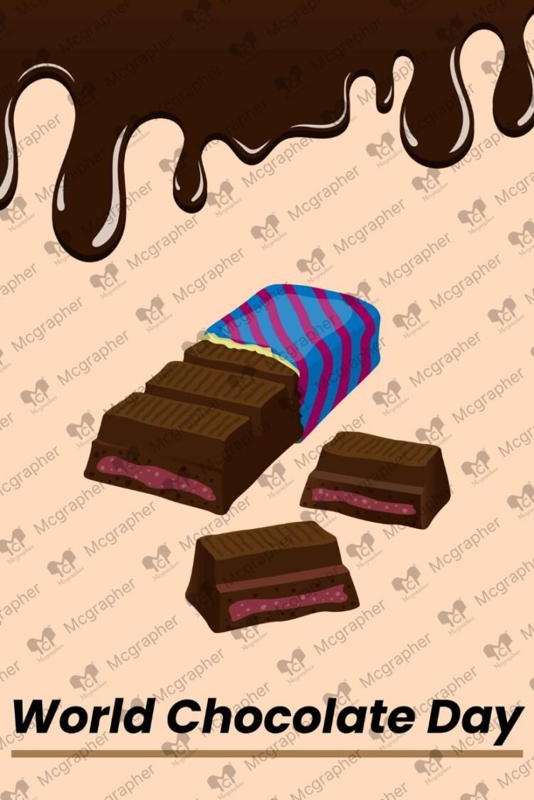 Chocolate Day heart Illustration