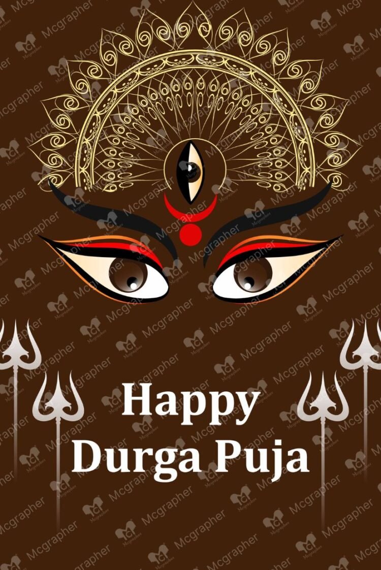 Durga Puja festival digital Illustration