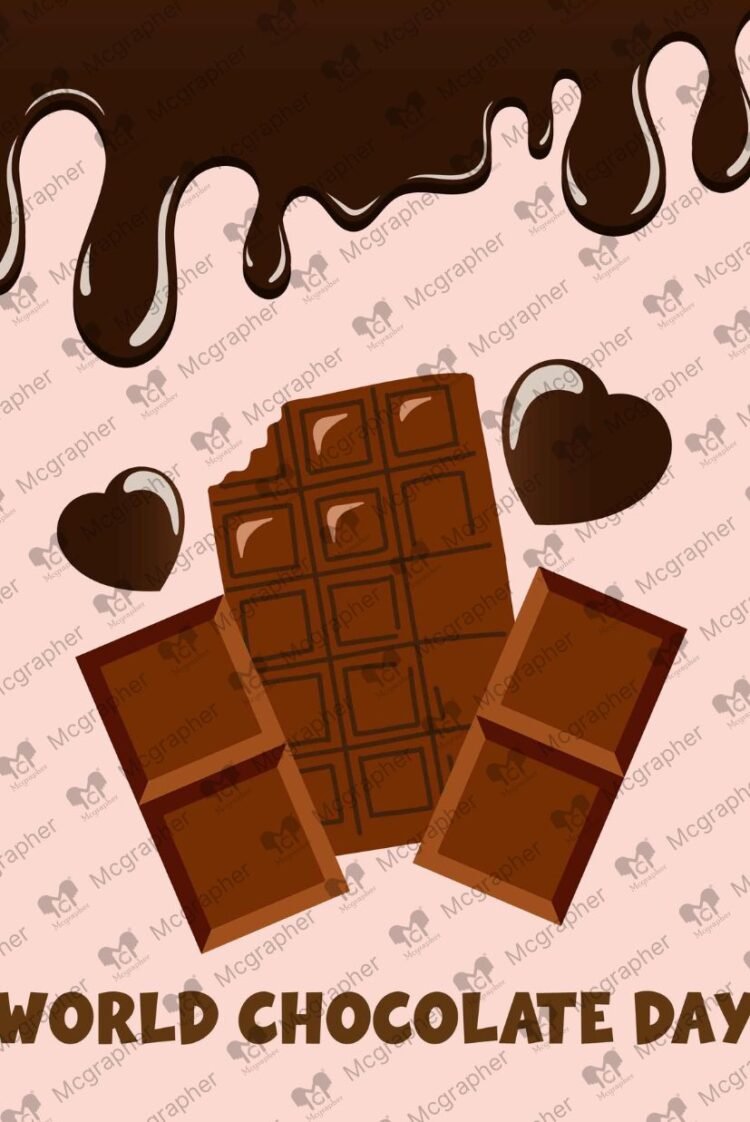 World Chocolate Day love Illustration