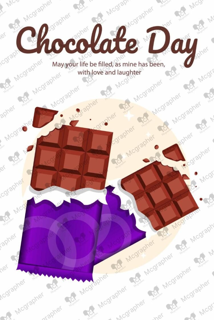 World Chocolate Day obsession vector Illustration