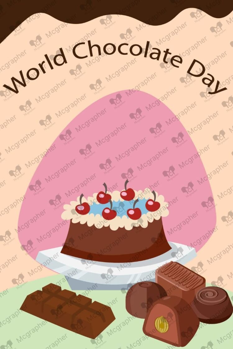 Chocolate Day Greeting Illustration