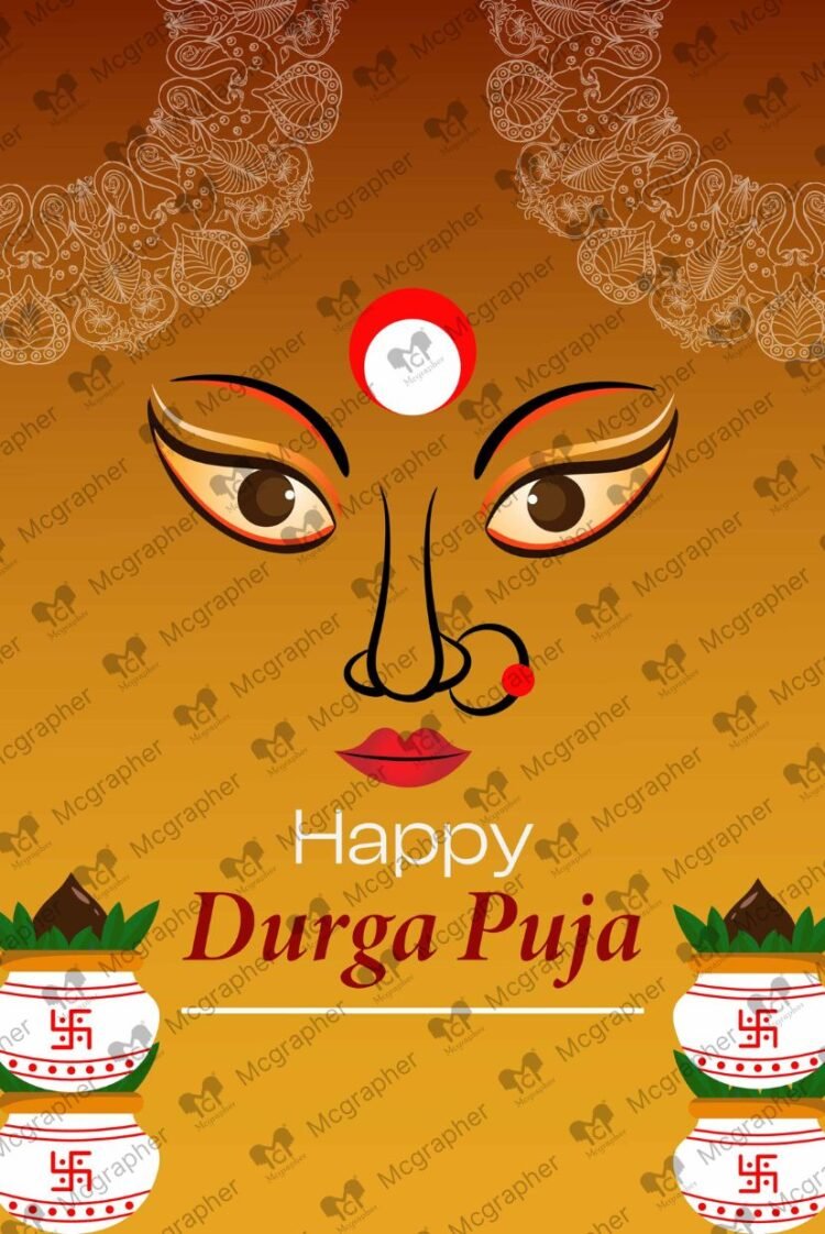 Durga Puja Devi Durga Illustration