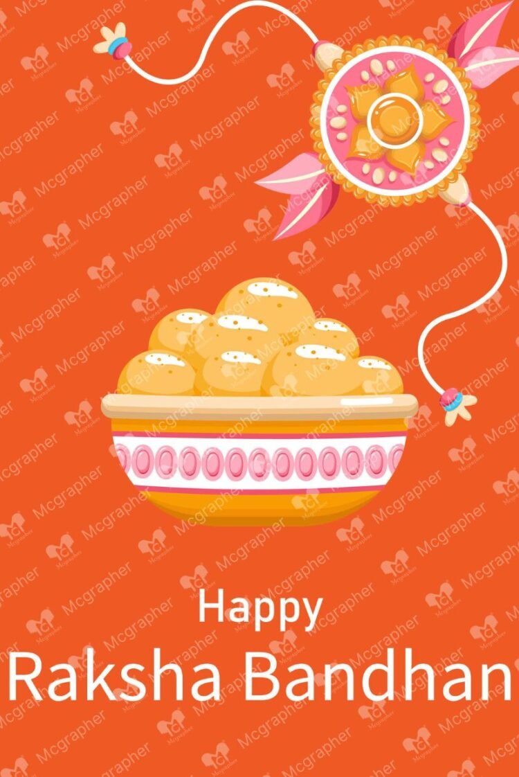 Raksha Bandhan laddo vector Illustration