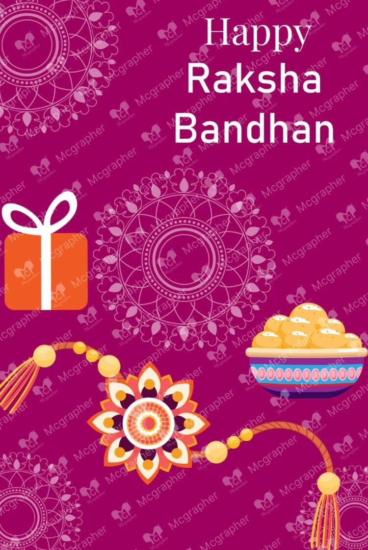 Raksha Bandhan rakhi puja Illustration