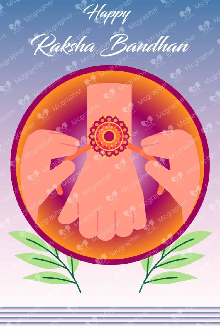 Raksha Bandhan rakhi Illustration