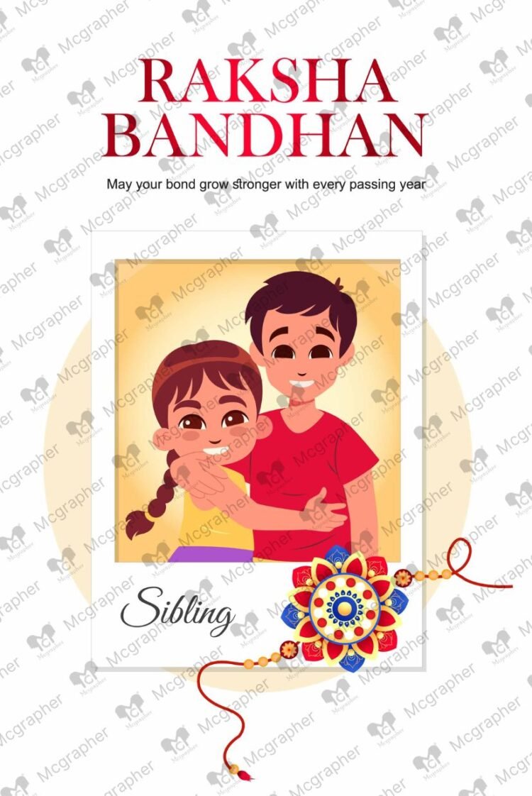 Raksha Bandhan Love vector Illustration