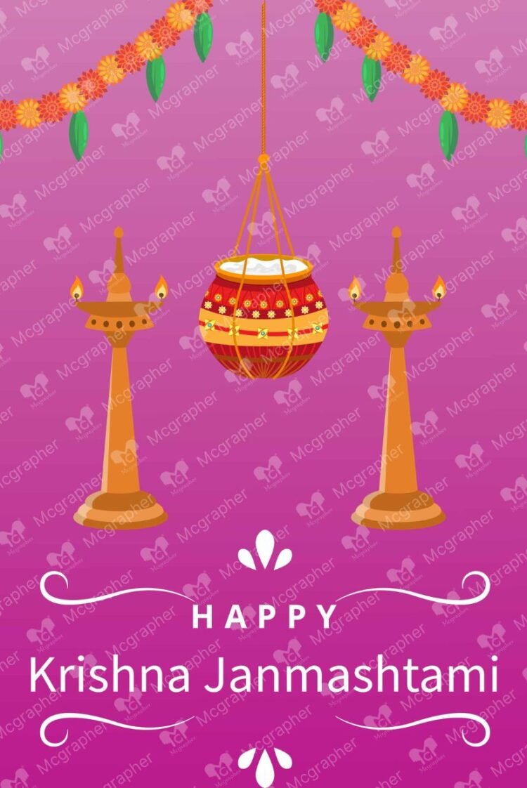 Janmashtam Krishna God Illustration