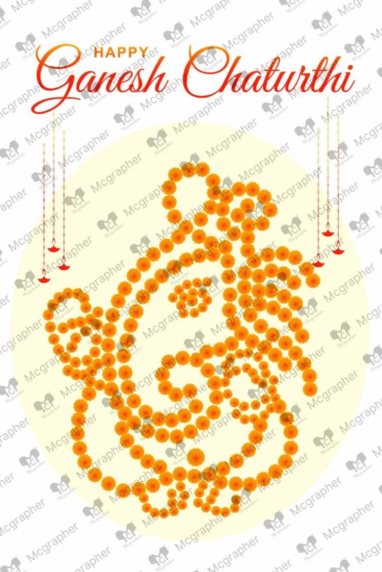 Ganesh Chaturthi Ganpati vector Illustration