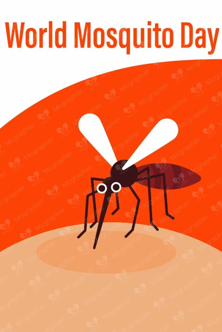 World Mosquito Day Awareness Vector illustration