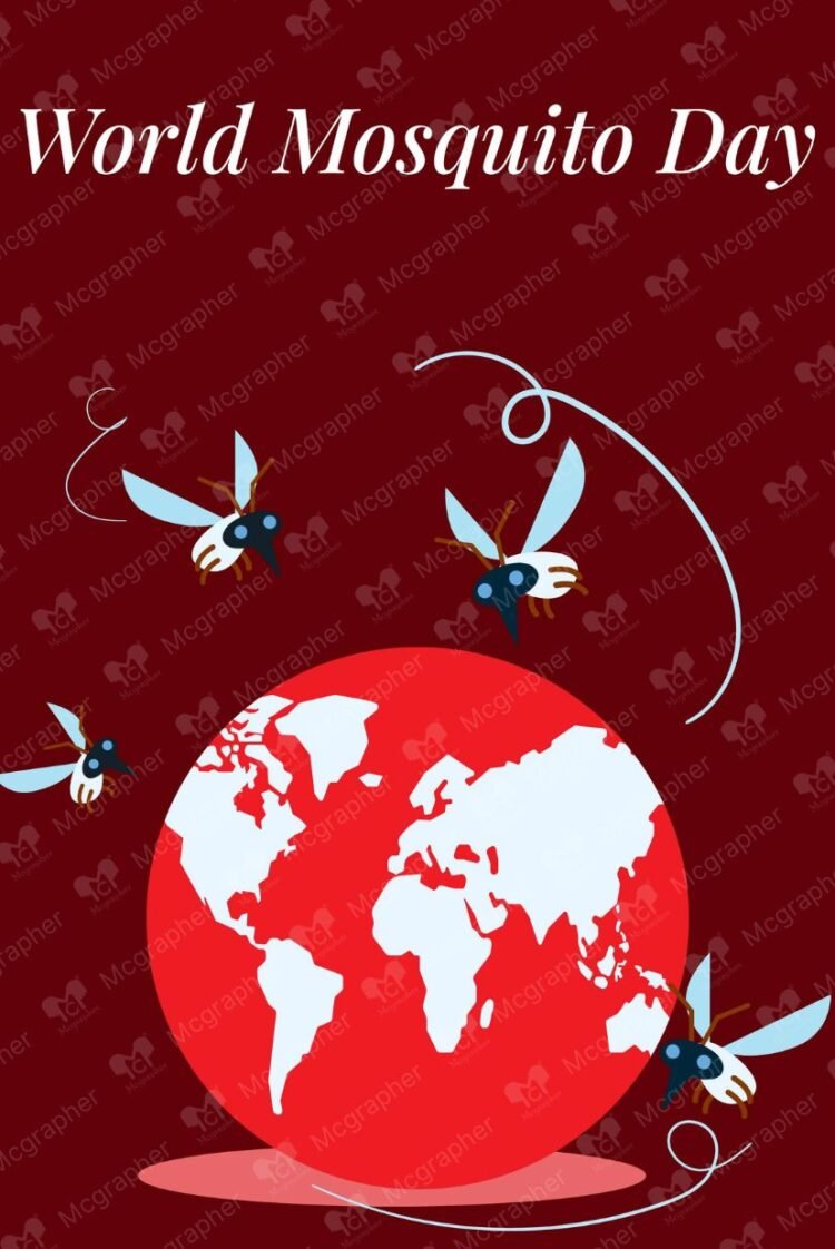 World Mosquito Day Disease Prevention Vector illustration