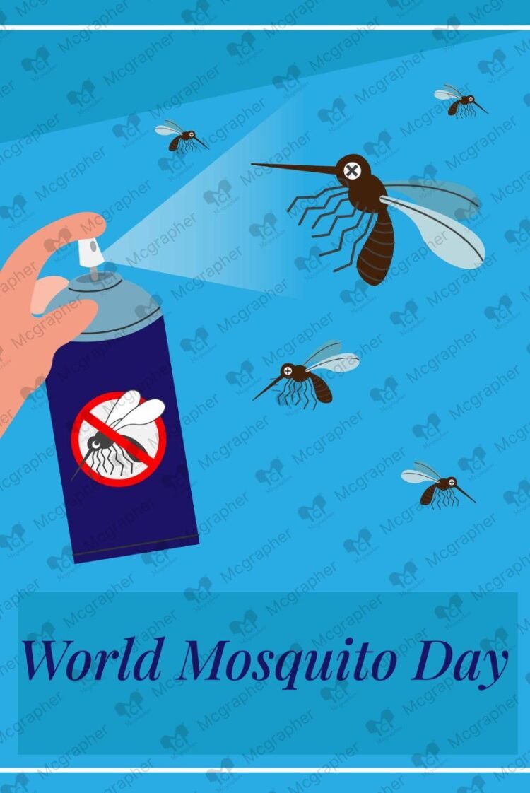 World Mosquito Day Protect Yourself Vector illustration