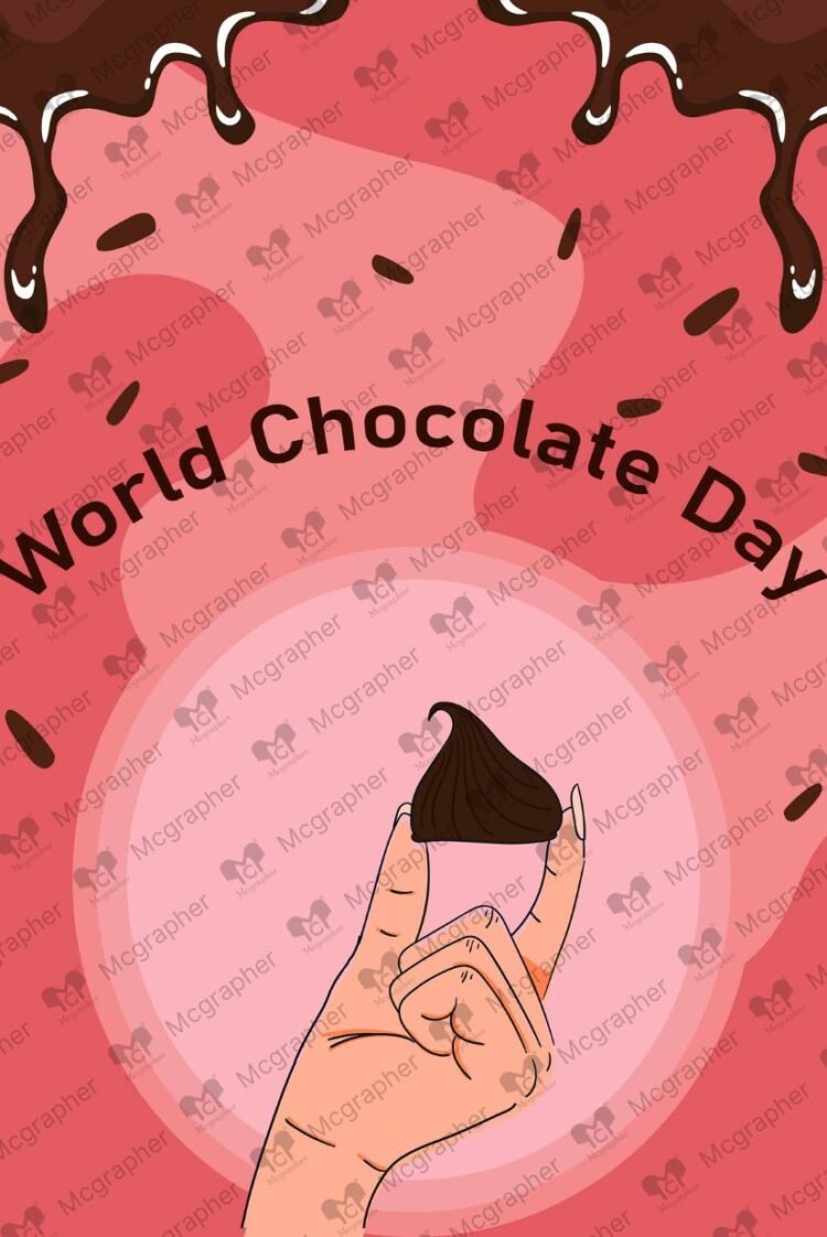 Happy Chocolate Day digital art illustration