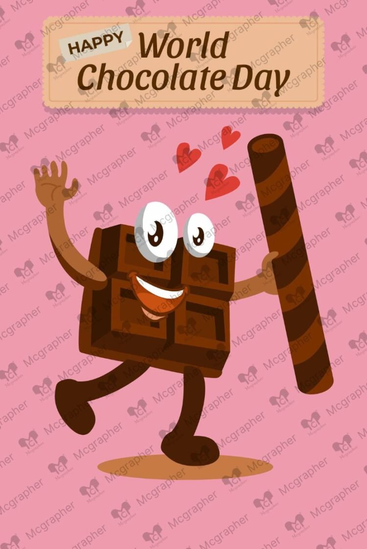 World Chocolate Day digital art illustration