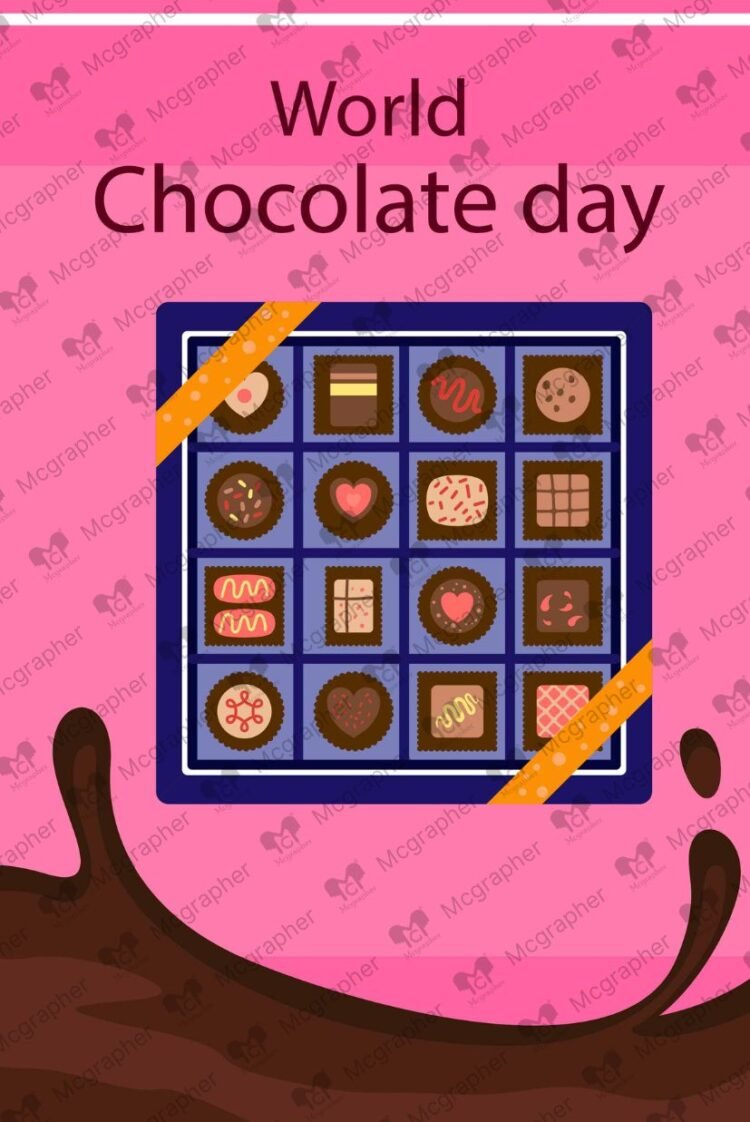 World Chocolate Day Craving digital art illustration