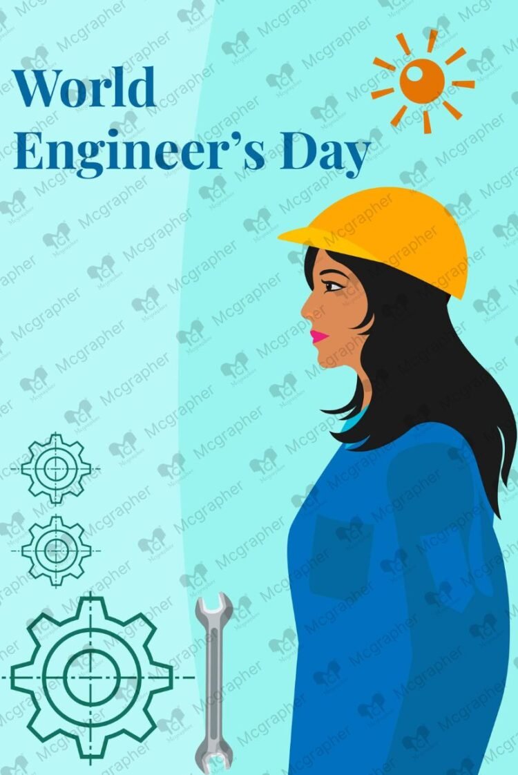 Happy Engineer Day vector illustration