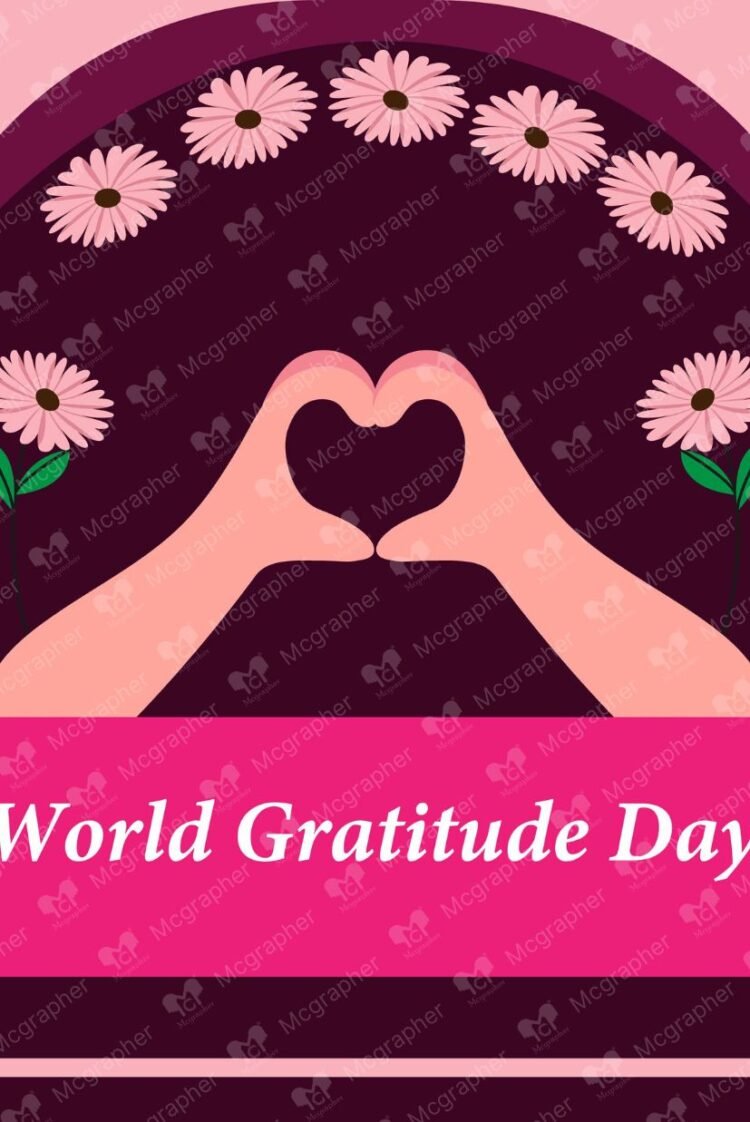 World Gratitude Day Grateful digital illustration