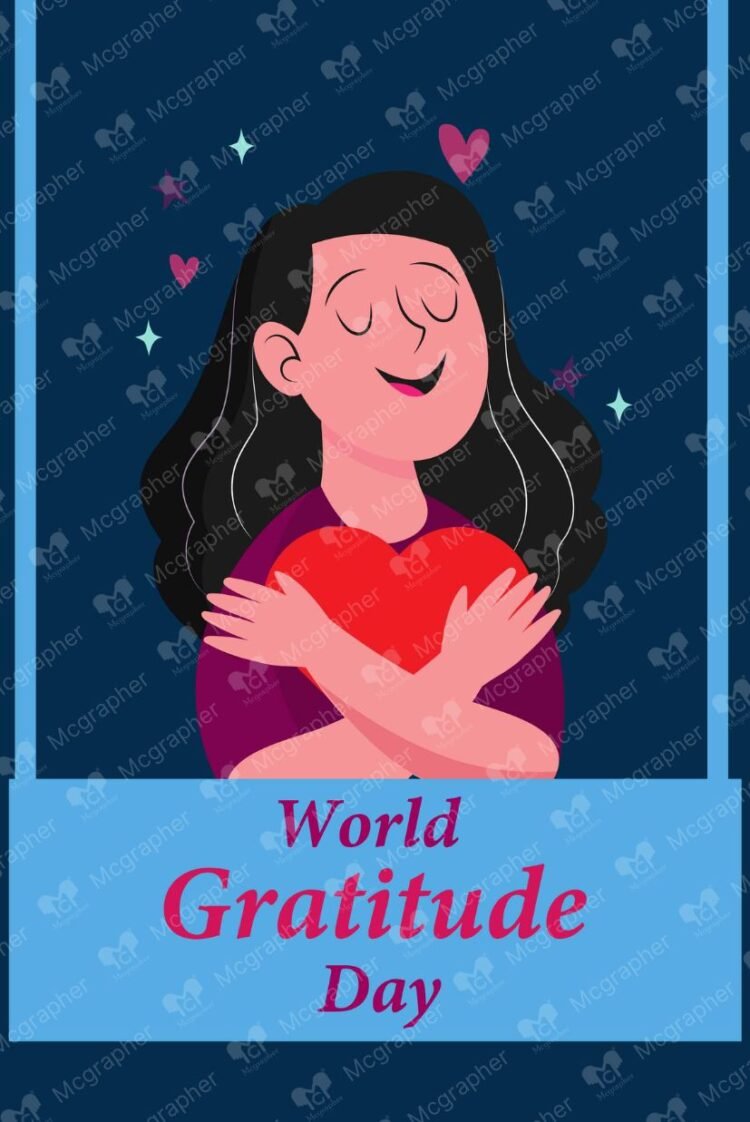 World Gratitude Day Kindness vector illustration