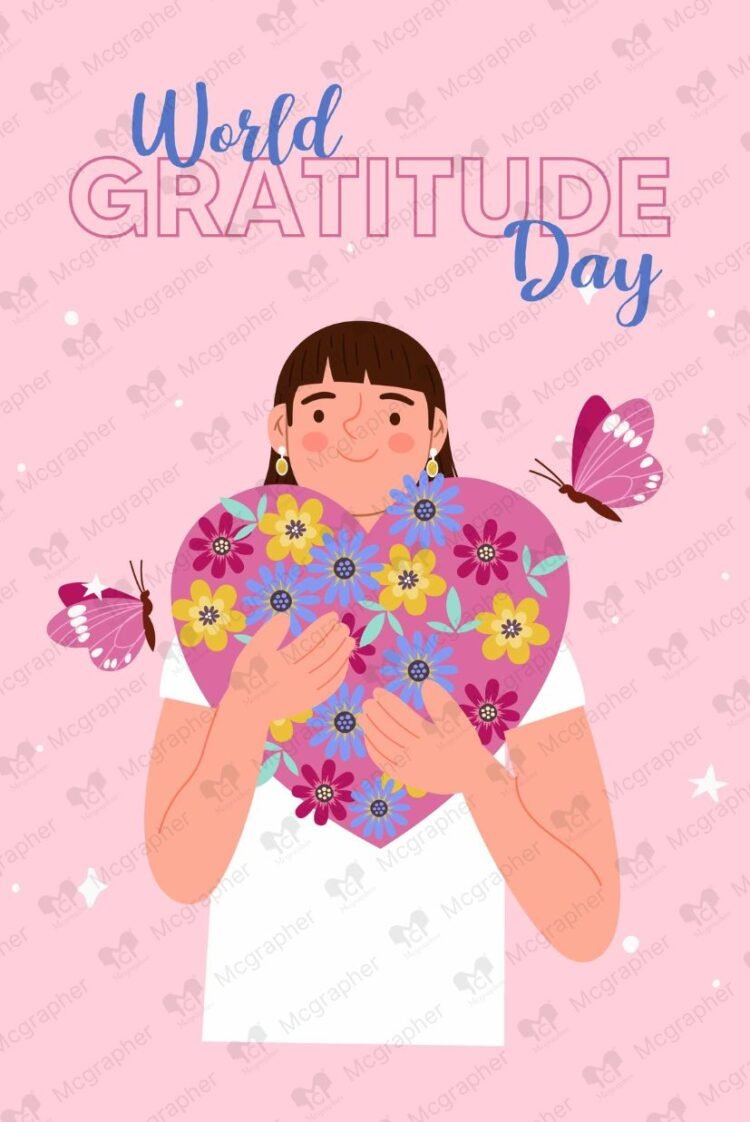 World Gratitude Day Grateful illustration