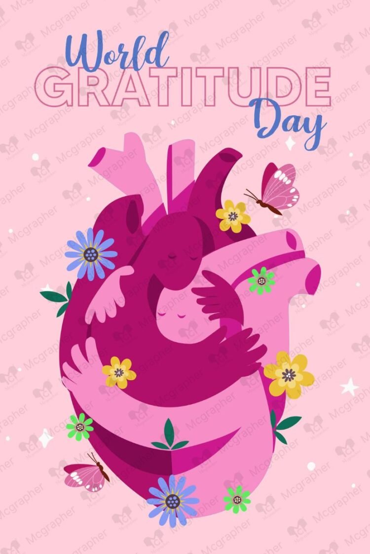 World Gratitude Day Thankful illustration