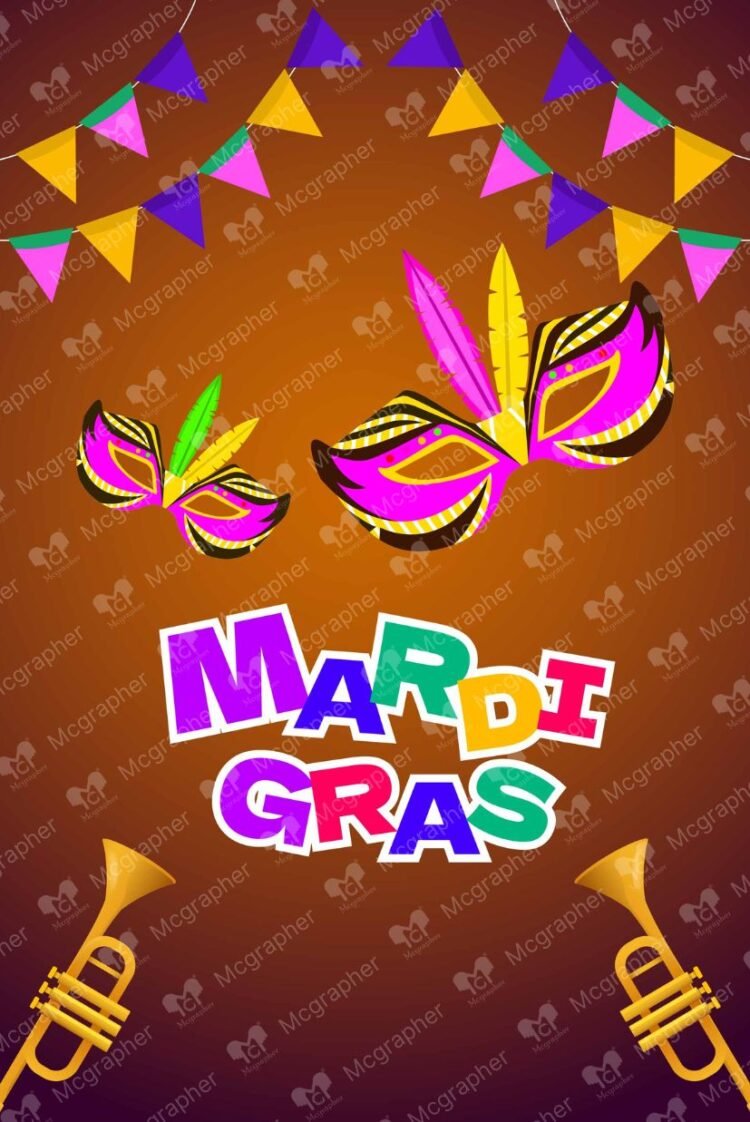 Mardi Gras carnival vector Illustration