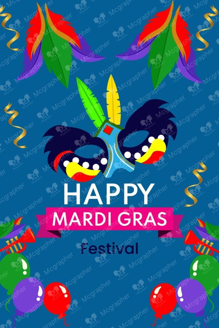 Mardi Gras mask vector Illustration