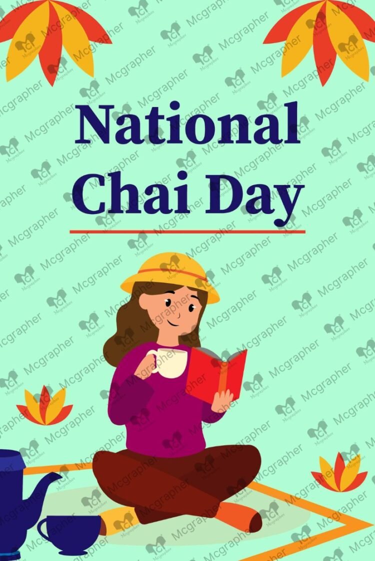 Chai Day vector Illustration