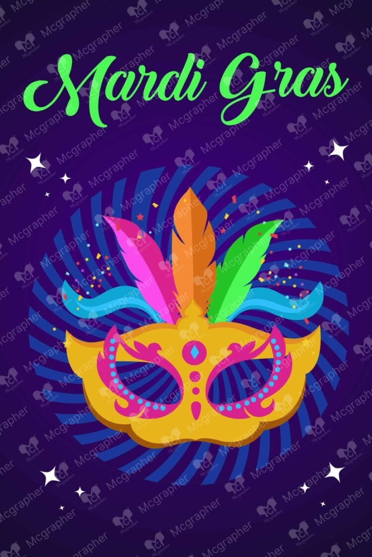 Mardi Gras Festival Illustration