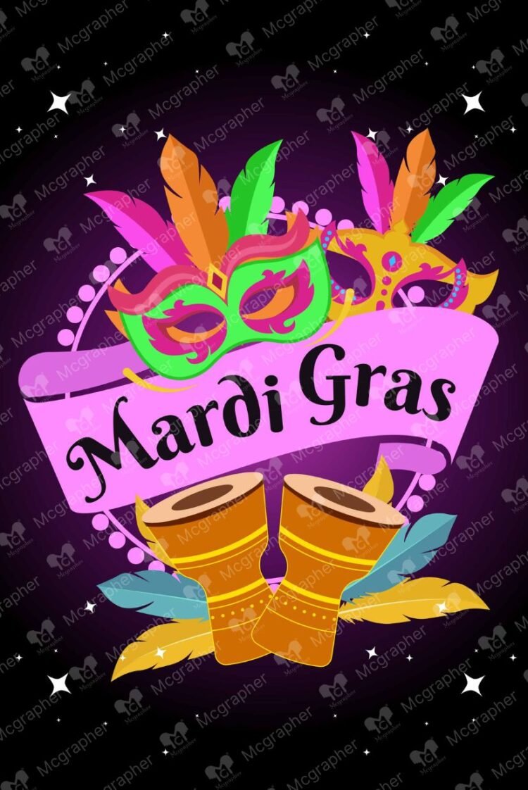 Mardi Gras party Illustration
