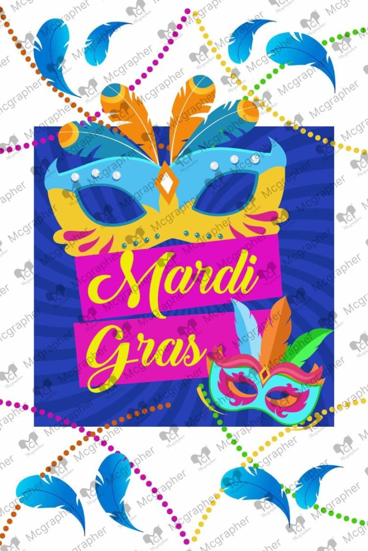 Mardi Gras carnival Illustration