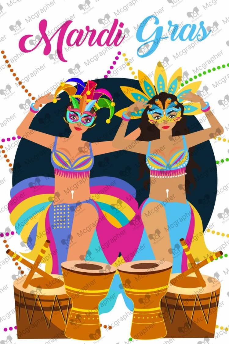 Mardi Gras Illustration