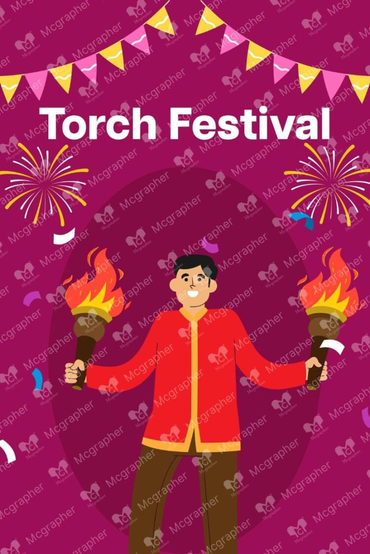 Torch Day Illustration