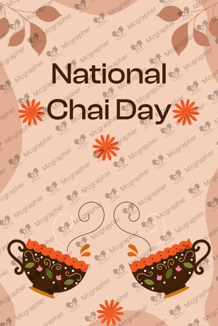 Chai Day Cup vector Illustration