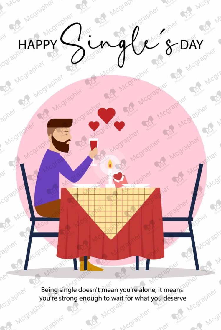 Singles Day illustration