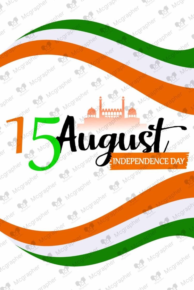 Independence Day 15th august art illustration