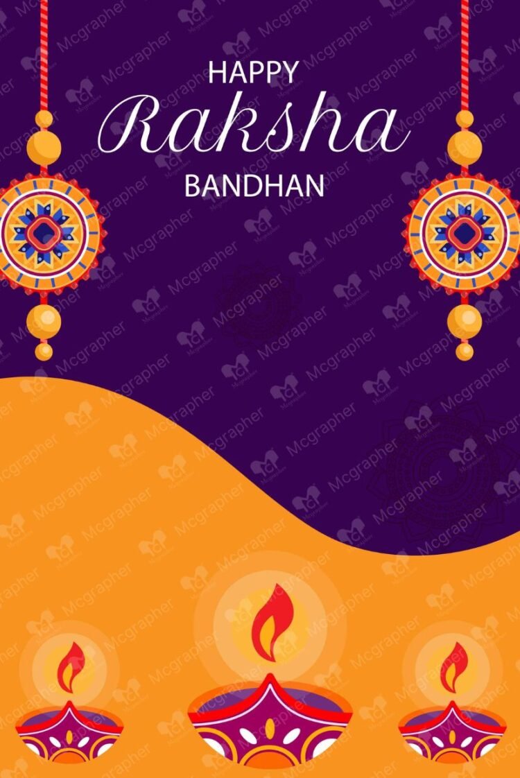 Raksha Bandhan sibling love art illustration