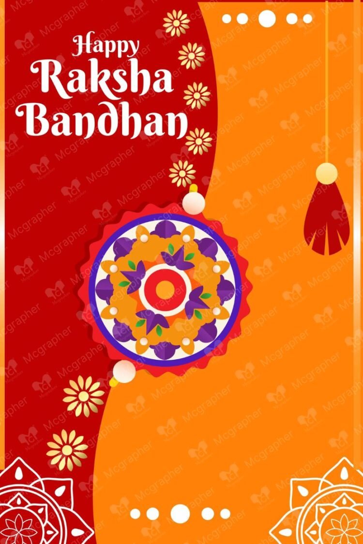 Happy Raksha Bandhan vibes art illustration
