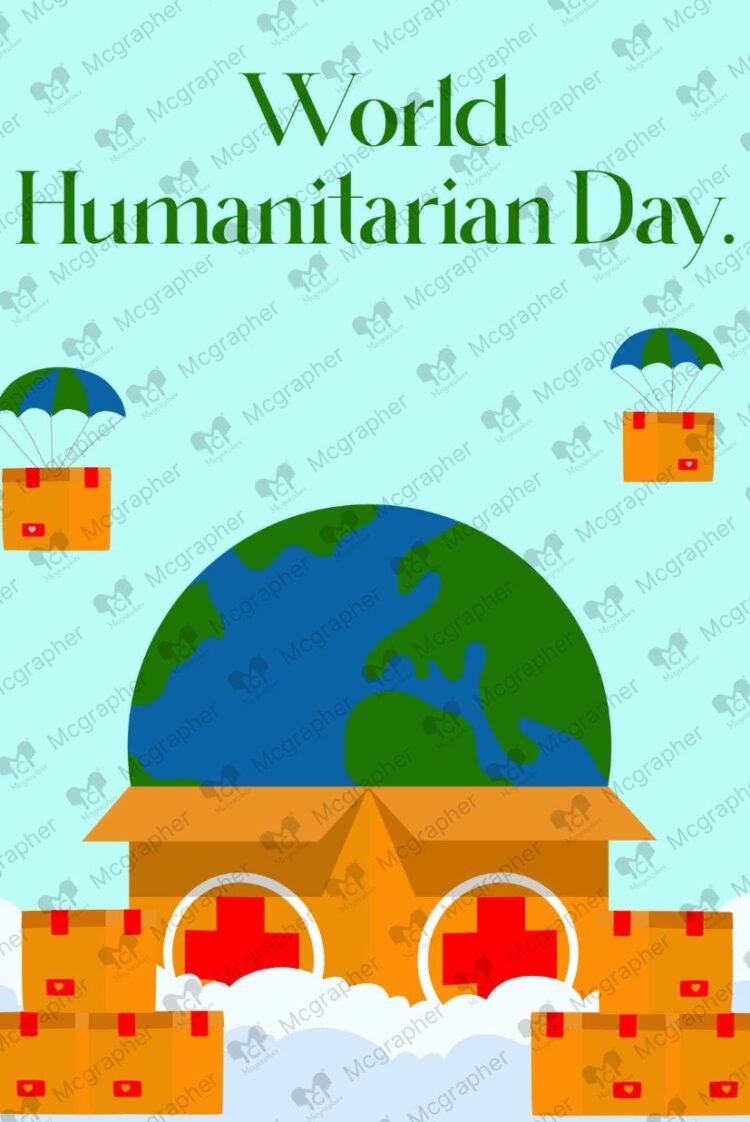 World Humanitarian Day vector illustration