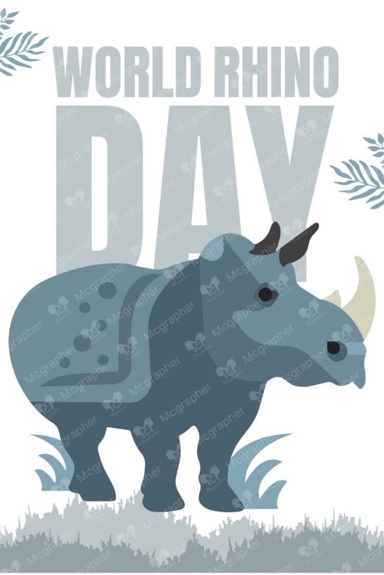 Rhino Day Species illustration