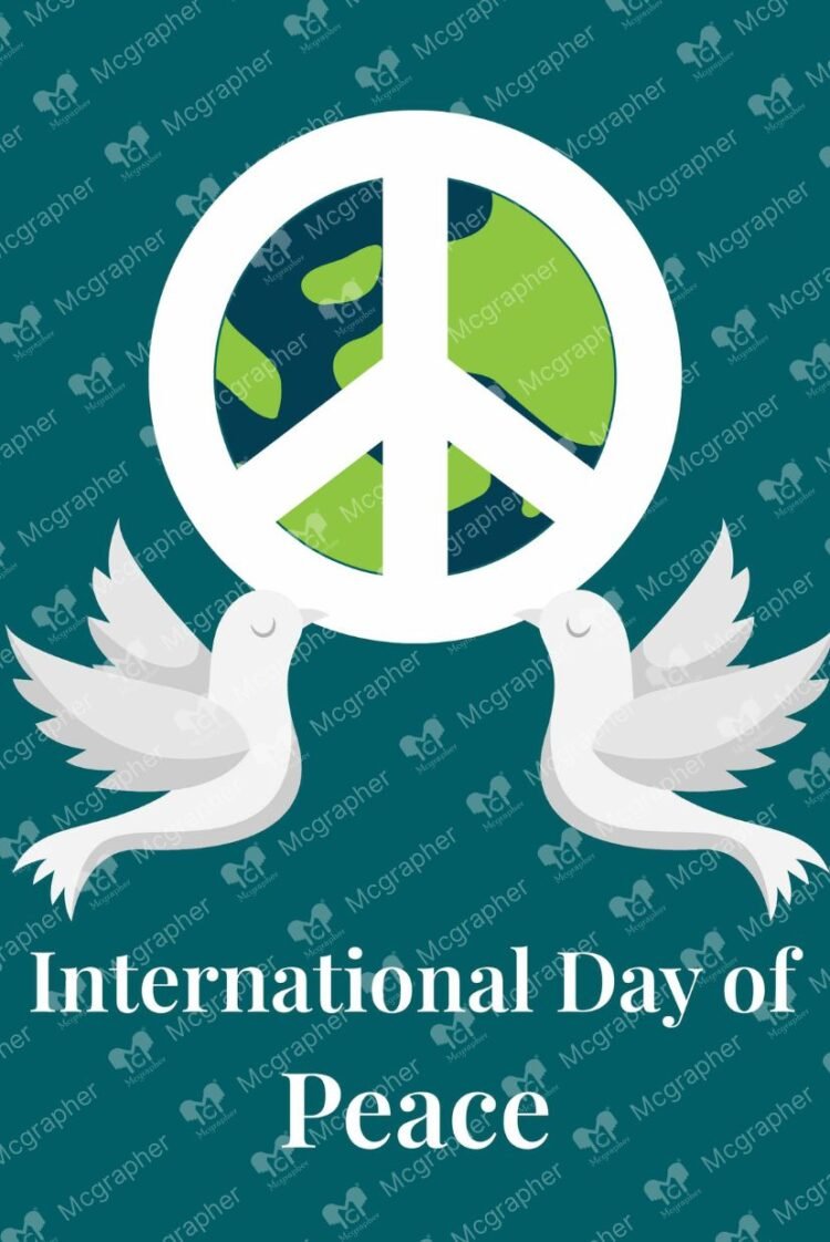 World Peace Day vector illustration