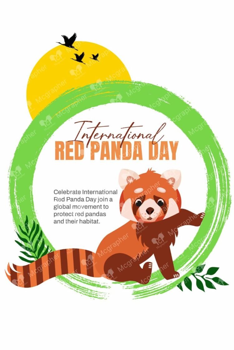 International Red Panda Day Protect illustration