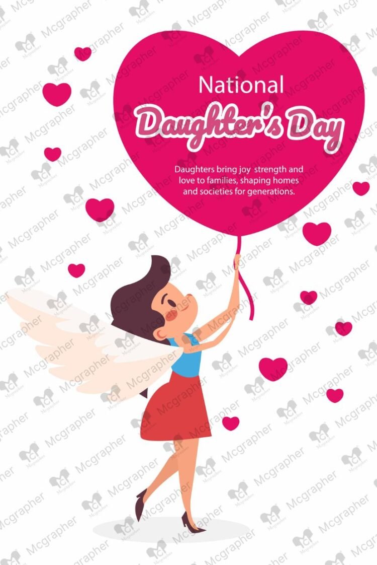 Happy Daughters Day illustration