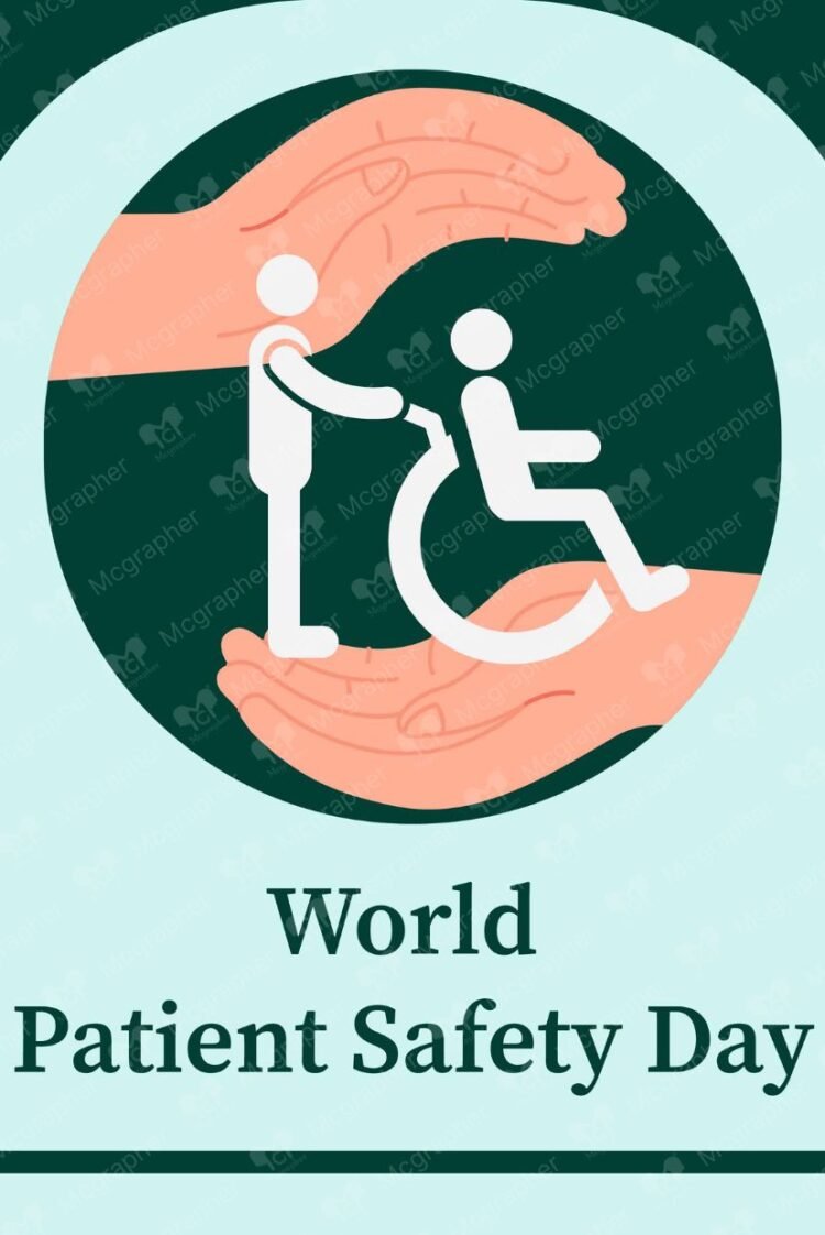 World Patient safety day Care illustration