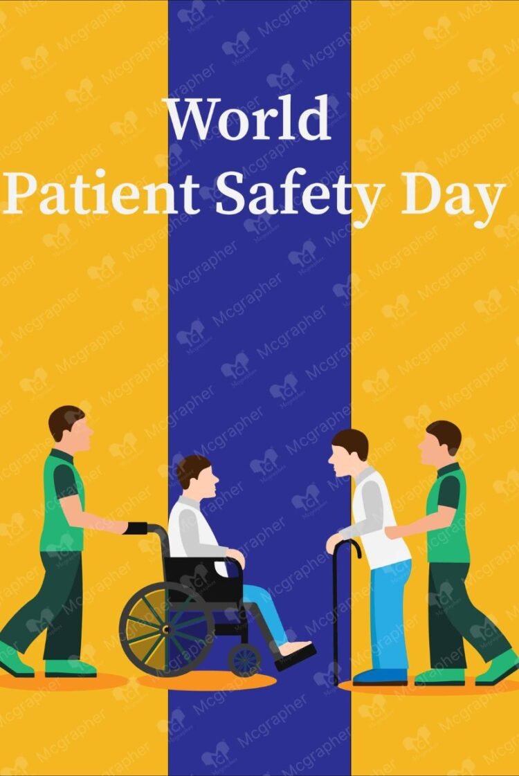 Patient safety day HealthCare illustration